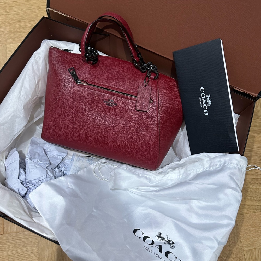 Burgundy Coach Bag